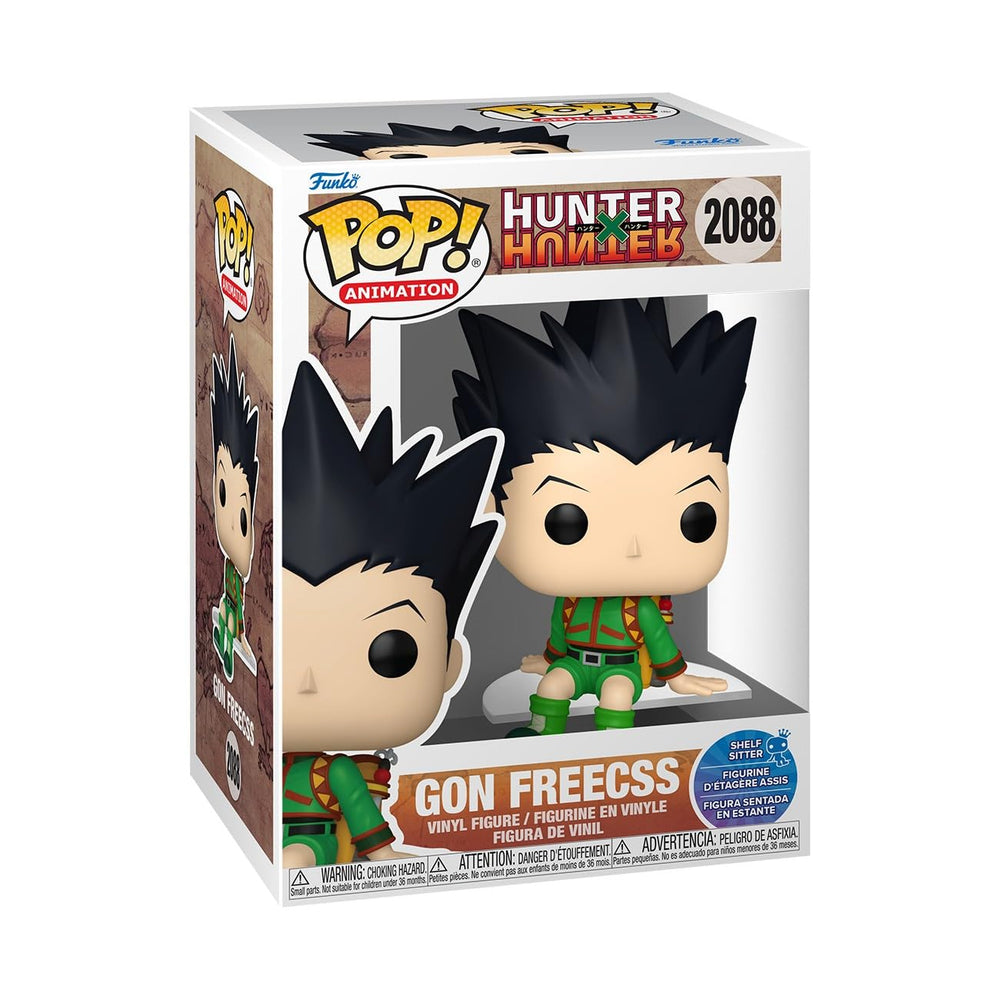Funko Pop! Animation: Hunter X Hunter - Gon Freecss (Sentado) - Figura de vinilo coleccionable - Idea de regalo - Producto oficial - Juguetes para niños y adultos - Fans del anime - Figura modelo para