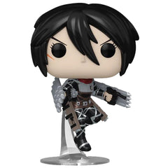Funko Pop! Animación: Ataque a los Titanes - Figura de Mikasa Ackermann (metálico) (exclusivo de BTS)