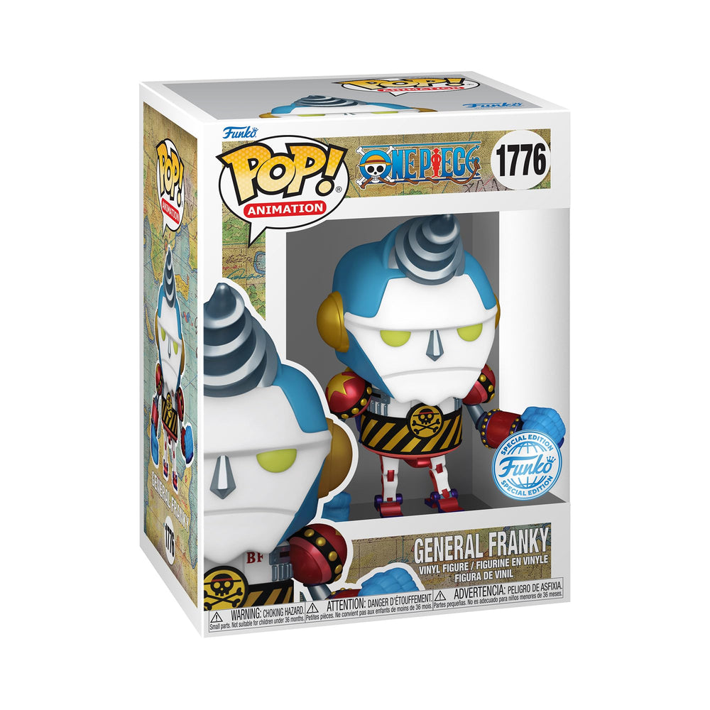 Funko Pop! Animation: One Piece – General Franky – 1 out of 6 Chance of Having a Rare Chase Variant – Glow in the Dark – Gift Idea