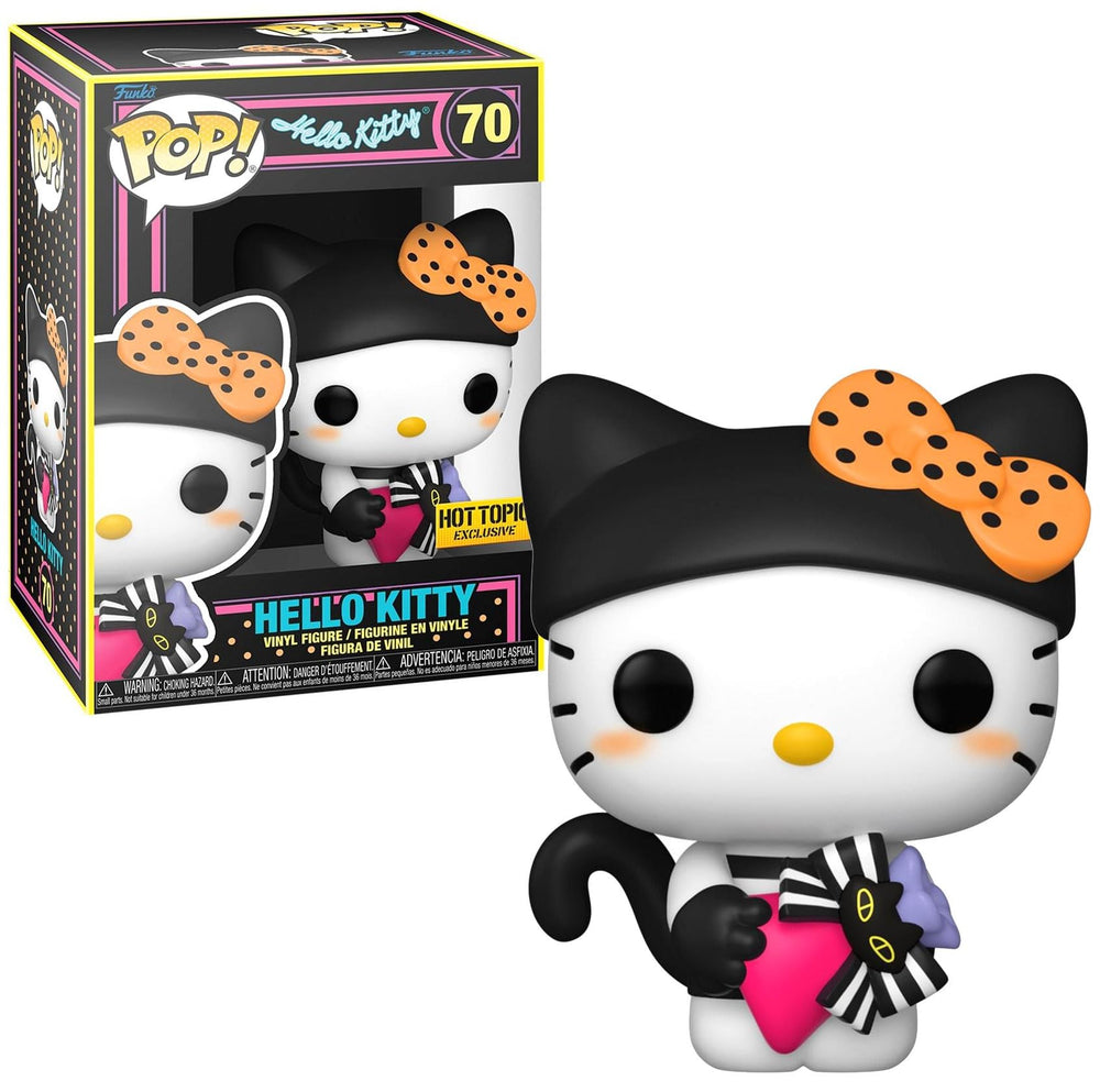 Funko All Pop! Sanrio: Hello Kitty - Hello Kitty con regalo (BLKLT)(Exc) - Figura de vinilo coleccionable - Idea de regalo - Producto oficial - Juguetes para niños y adultos - Fans de la televisión -