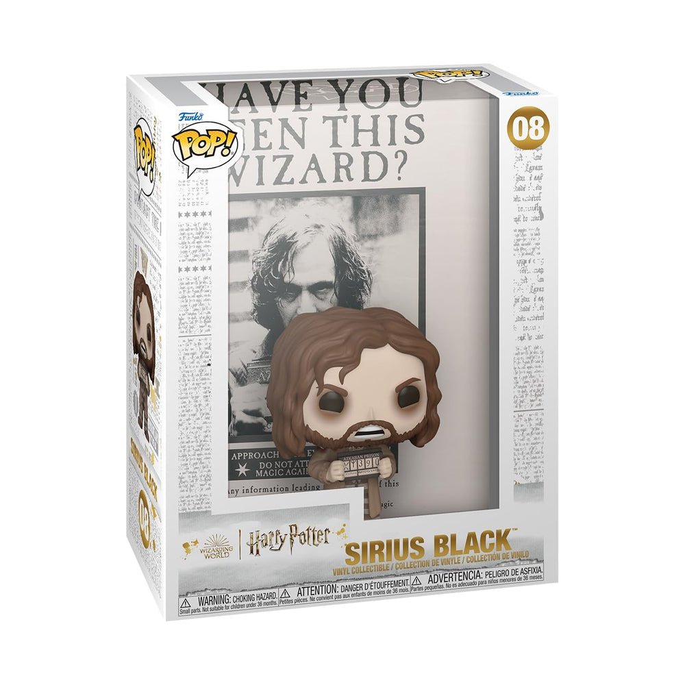 Funko POP! Cover: Harry Potter Prisoner of Azkaban - Póster con Sirius Black - Figura de vinilo coleccionable - Idea de regalo - Producto oficial - para niños y adultos - Fans de películas