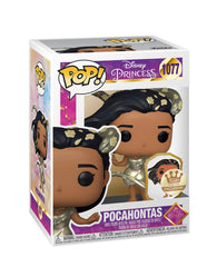 Funko POP! Colección Ultimate Princess - Pocahontas (dorado) con pin - Tienda exclusiva