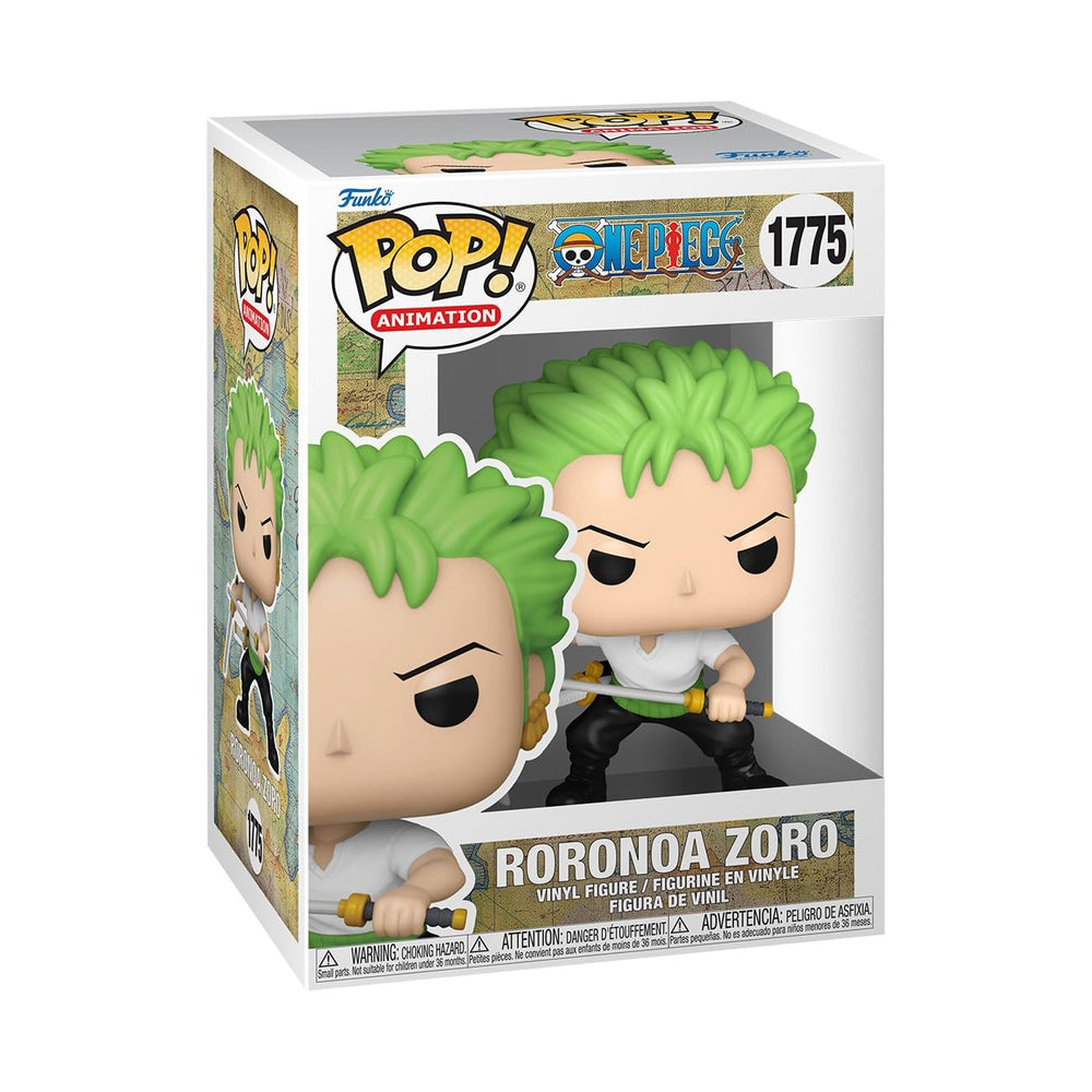 Funko POP Animation: Roronoa Zoro - One Piece - 1/6 probabilidades para variante de persecución rara - Figura de vinilo coleccionable - Idea de regalo - Producto oficial - para niños y adultos - Fans del anime