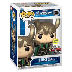 Funko Loki con Cetro (Glow in the Dark) (Edición especial exclusiva)