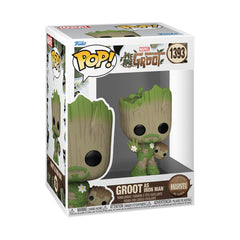 Funko Pop! Marvel: We are Groot - Iron Man - Groot Shorts - Figura de vinilo coleccionable - Idea de regalo - Producto oficial - para niños y adultos - Fans de la televisión - Figura modelo para