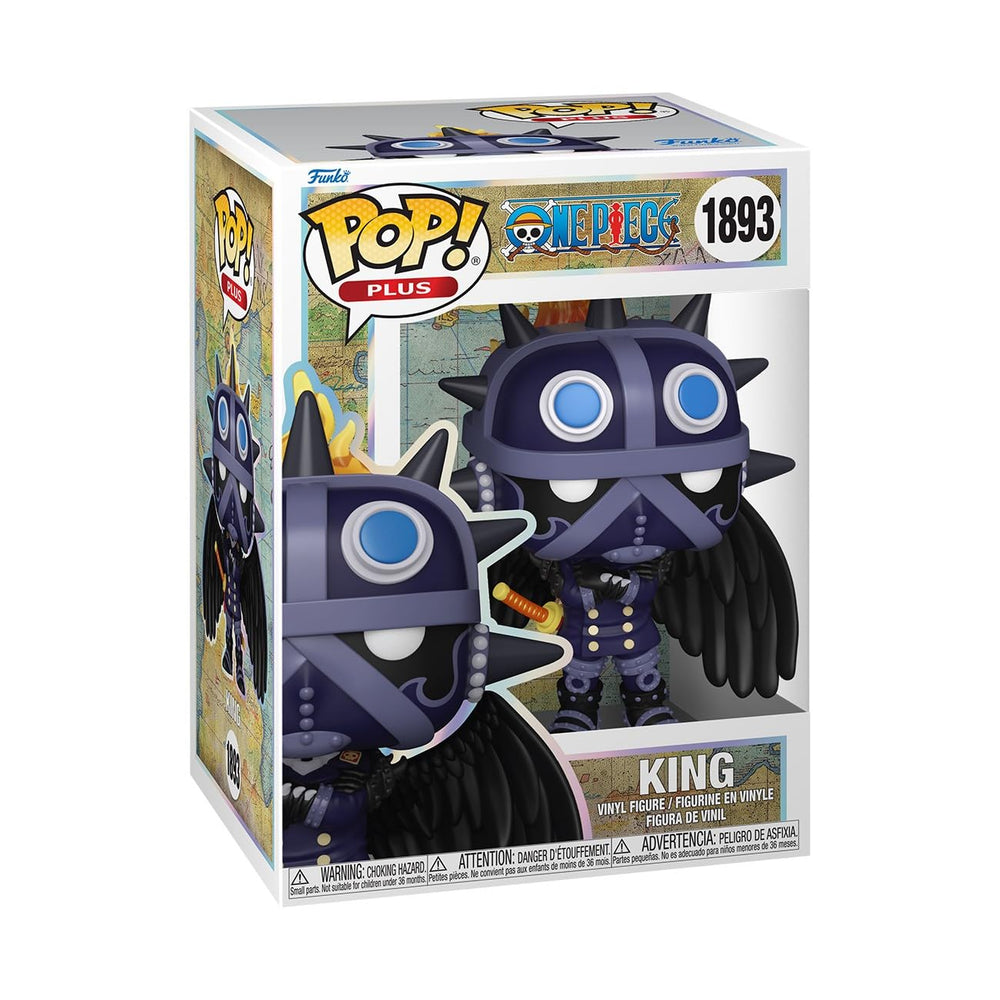 Funko Pop Plus: One Piece - Rey - Figura de vinilo coleccionable - Idea de regalo - Mercancía oficial - Juguetes para niños y adultos - Fans de anime - Figura modelo para coleccionistas y exhibición