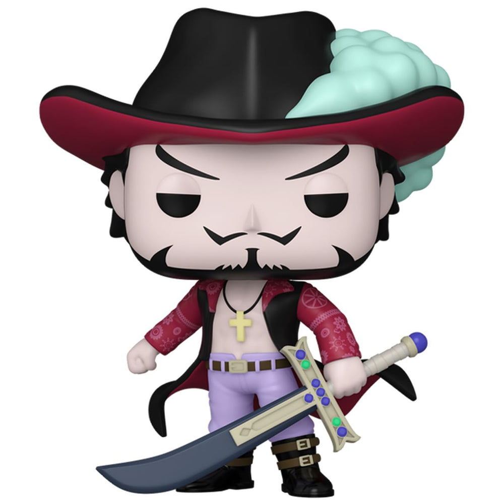 Funko Figura de vinilo Pop exclusiva de una pieza de Dracule Mihawk 1521, estándar, 77108