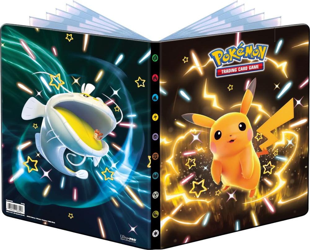 Ultra PRO - Cartera de 9 bolsillos para Pokémon Escarlata y Violeta - Pikachu brillante, Dondozo y Tatsugiri, organizador de soluciones de almacenamiento esenciales para coleccionistas de tarjetas