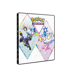 Ultra PRO Scarlet & Violet - Cartera de 4 bolsillos para cartas Pokémon, vibrante epelón terestalizado, paraguas, glaceon, Leafeon, capacidad para 80 tarjetas de Pokémon o tarjetas de tamaño estándar