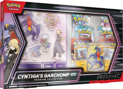 Pokemon TCG: Colección premium de Cynthia’s Garchomp ex - 6 paquetes, pegatinas, promociones