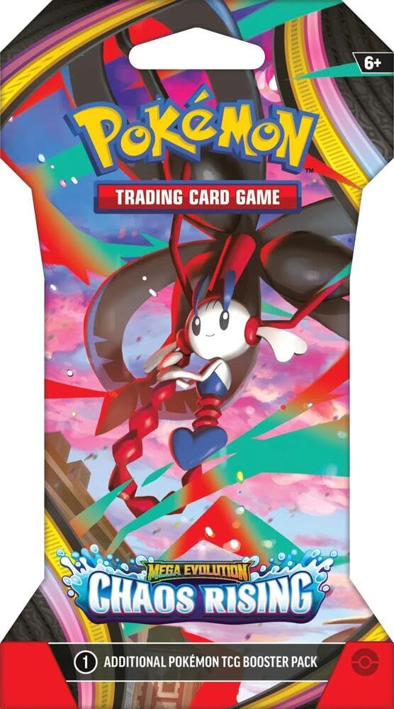 Pokémon TCG - Trading Card Game: Mega Evolution - Chaos Rising Sleeved Booster - Styles May Vary