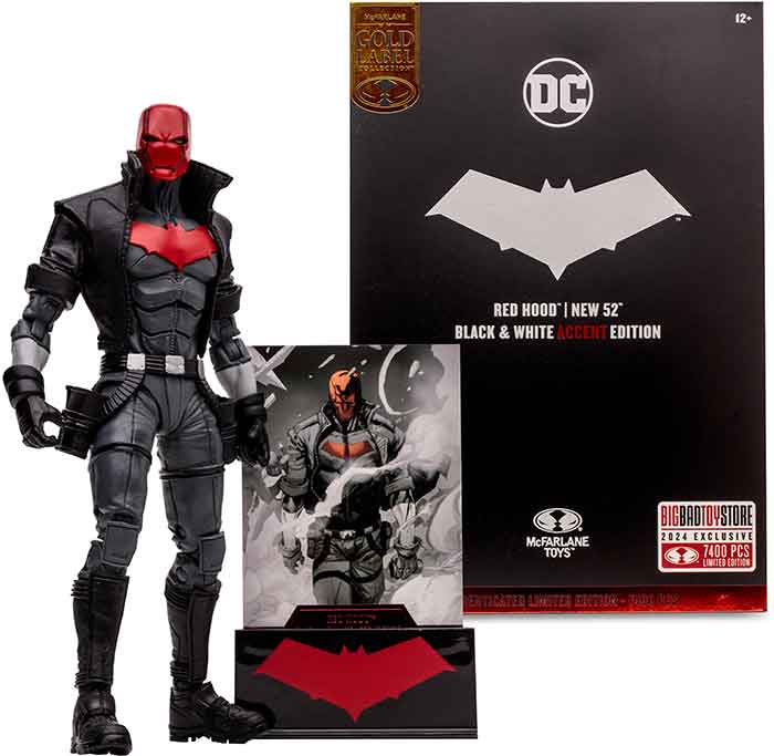 DC Multiverse New 52 7 Inch Action Figure Black & White Exclusive