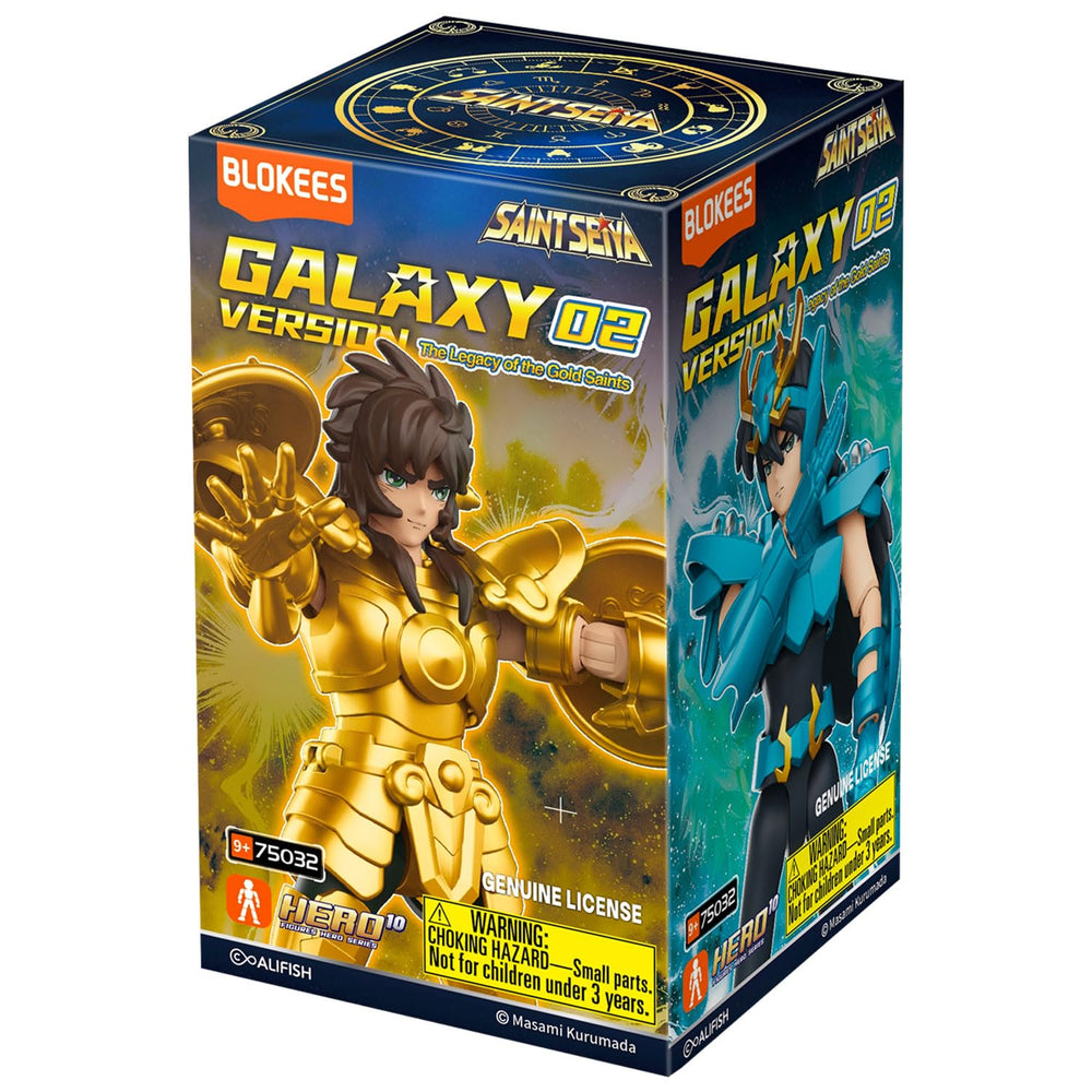 Blokees - Saint Seiya - Versión Galaxy - WV2: Kit de modelo The Legend of the Gold Saints con pantalla de 9 ct