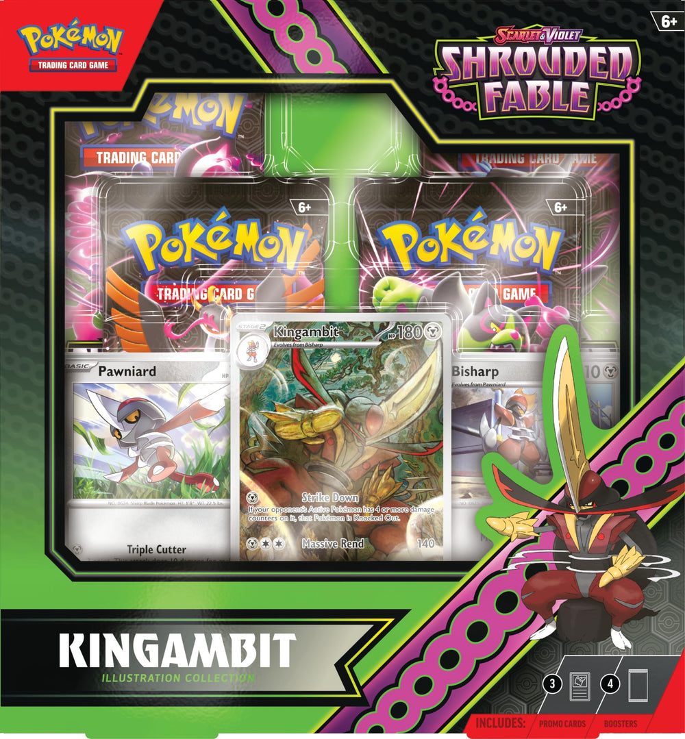 Pokemon TCG: fábula envuelta en escarlata y violeta: Colección de ilustraciones KINGAMBIT