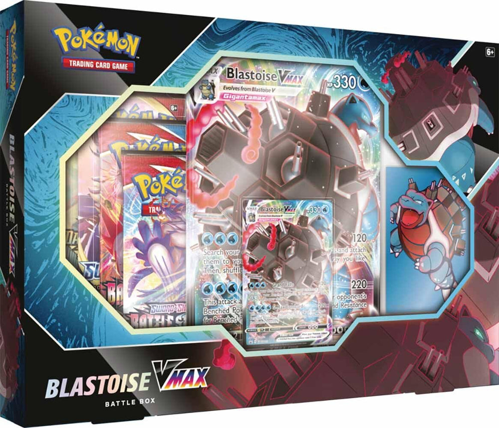 Pokémon JCC: Caja de combate Venusaur/Blastoise VMAX.