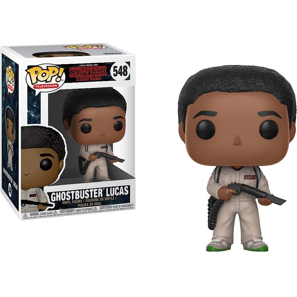 Figura coleccionable de Lucas cazafantasmas de Stranger Things, de la marca Funko