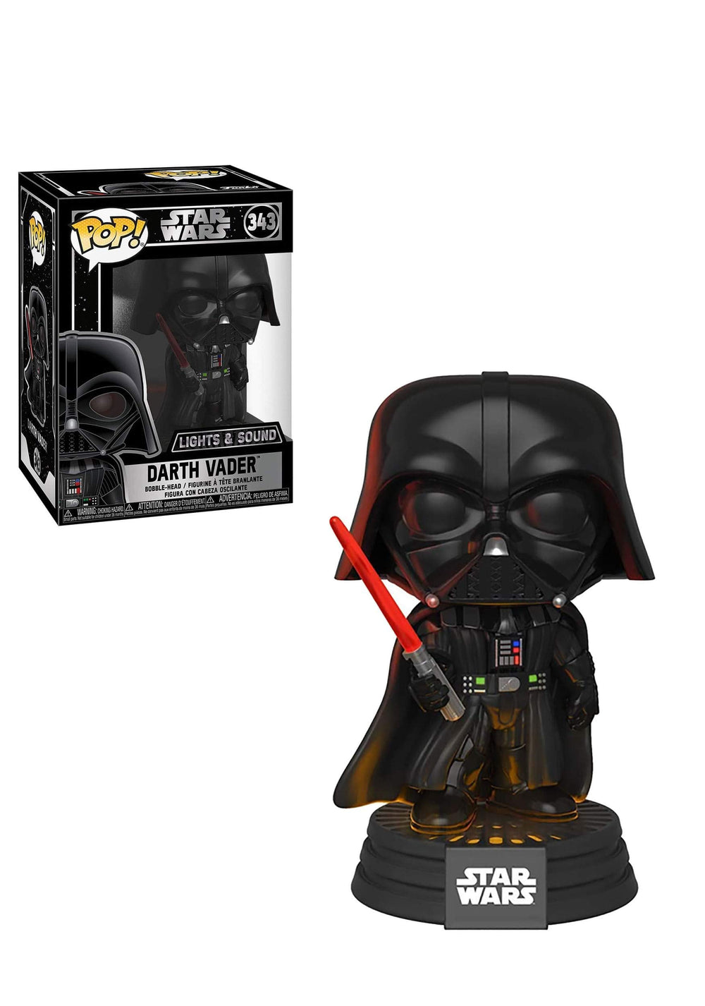 Funko Pop 35519 Bobble: Star Wars: Darth Vader Electrónica, Multicolor