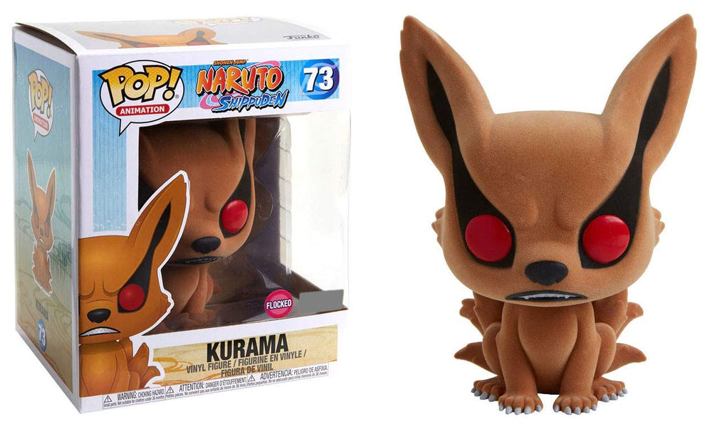 Funko - Figurine Naruto Shippuden - Kurama Flocado Exclusivo Oversized Pop 5.9 in - 0889698363389