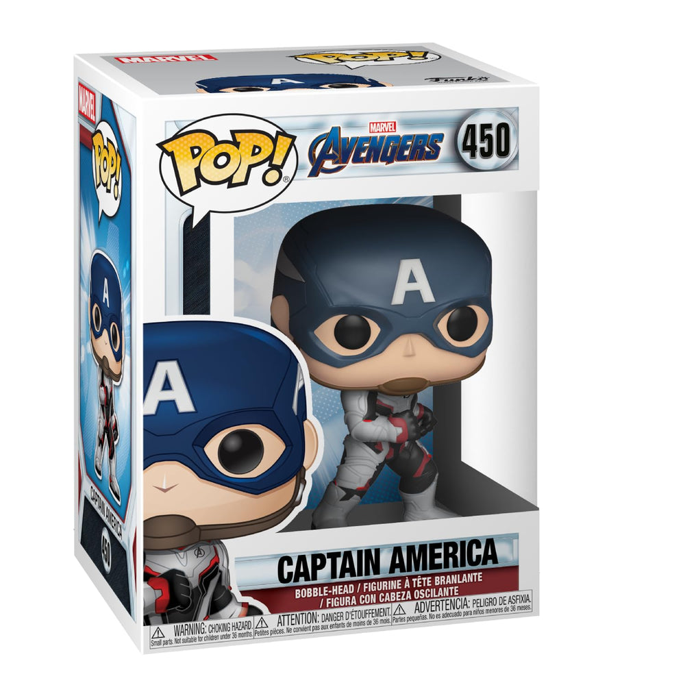 Funko Pop!: Marvel Avengers Endgame: Captain America - Figura de vinilo coleccionable - Idea de regalo - Producto oficial - para niños y adultos - Fans de películas - Figura modelo para coleccionistas