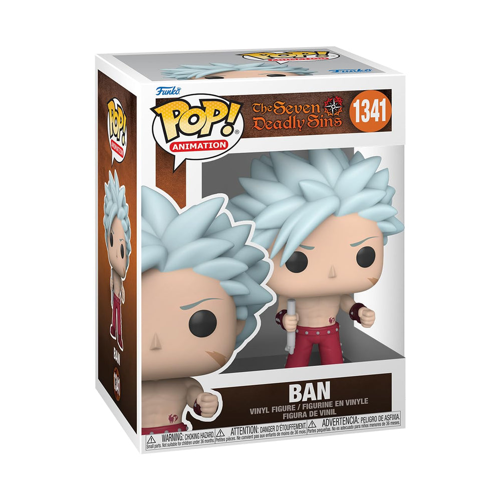 Funko Pop! Animation: Seven Deadly Sins - Ban - Figura de vinilo coleccionable - Idea de regalo - Producto oficial - para niños y adultos - Fans del anime - Figura modelo para coleccionistas y exhibidores