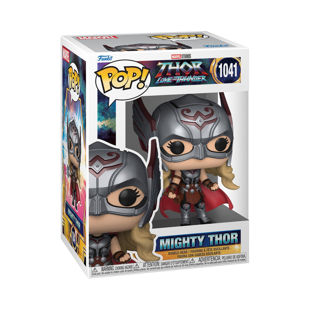 Funko Pop Marvel Thor: Love and Thunder - Mighty Thor - Figura de vinilo coleccionable - Idea de regalo - Producto oficial - Juguetes para niños y adultos - Fans de superhéroes - Figura modelo para