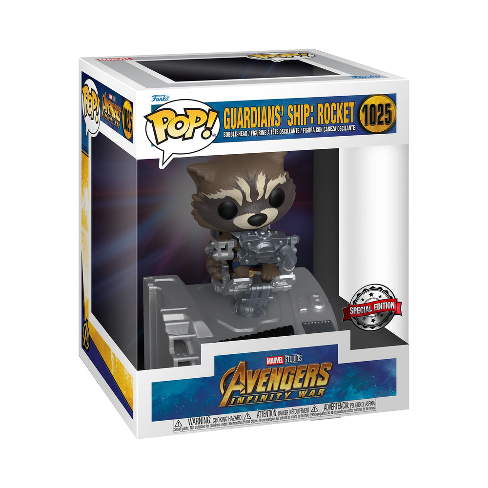 Funko Pop! Deluxe: Marvel - Guardians of The Galaxy Ship - Rocket Raccoon - Avengers - Figura de vinilo coleccionable - Idea de regalo - Productos oficiales - Juguetes para niños y adultos