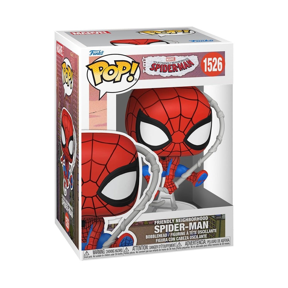 Funko Pop! Marvel: Friendly Neighborhood Spider-Man - Spider-Man - Figura de vinilo coleccionable - Idea de regalo - Producto oficial - Juguetes para niños y adultos - Fans de dibujos animados