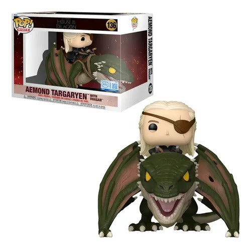 Funko Pop! Paseos - Targaryen Aemond de lujo con Vhagar 136
