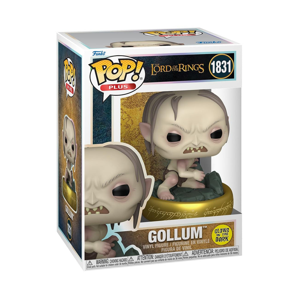 Funko Pop! Plus: El Señor de los Anillos - Gollum - Brilla en la oscuridad - Figura de vinilo coleccionable - Idea de regalo - Mercancía oficial - Juguetes para niños y adultos - Fans de la televisión