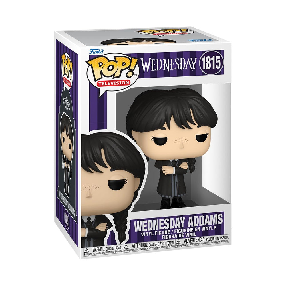 Funko Pop! TV: Wednesday - Wednesday Addams - Figura de vinilo coleccionable - Idea de regalo - Producto oficial - Juguetes para niños y adultos - Fans del terror - Figura modelo para coleccionistas y