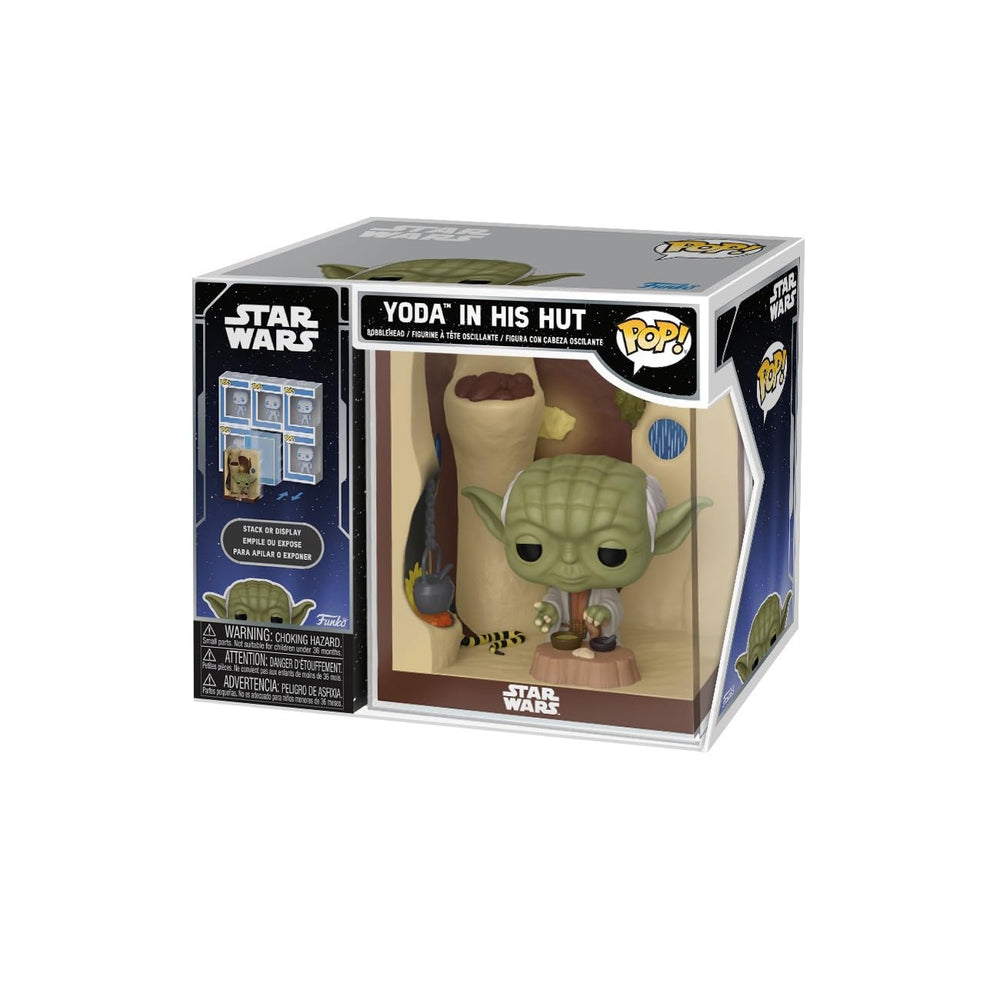 Funko Pop! Nooks: Star Wars - Yoda in His Hut - Figura de vinilo coleccionable - Idea de regalo - Producto oficial - Juguetes para niños y adultos - Fans de Star Wars - Figura modelo para coleccionistas y exhibidores