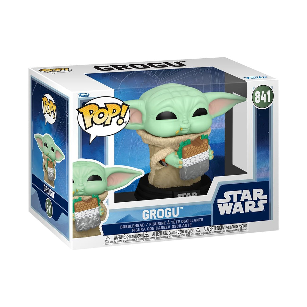 Funko Pop! Star Wars: Mandalorian & Grogu - Grogu with Food - Collectable Vinyl Figure - Gift Idea - Official Merchandise - Toys for Kids & Adults - Sci-Fi Fans