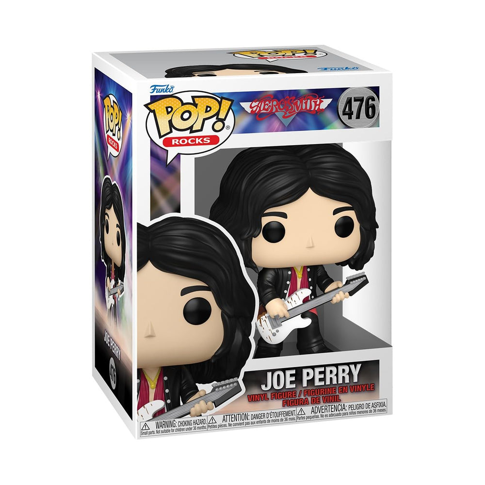 Funko Pop! Rocks: Aerosmith - Joe Perry - Figura de vinilo coleccionable - Idea de regalo - Producto oficial - Juguetes para niños y adultos - Fans de la música - Figura modelo para coleccionistas y