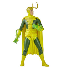 Marvel Legends Series MCU Disney Plus Classic Loki - Figura de acción coleccionable de 6 pulgadas, 5 accesorios y 1 pieza Build-A-Figure