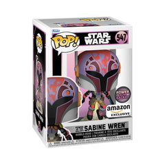 Funko Star Wars: Sabine Wren con sable oscuro, serie Power of The Galaxy, exclusivo de Amazon, multicolor, 64929