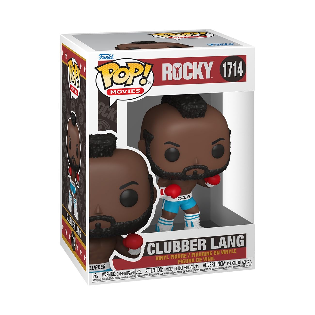 Funko Pop Movies: Rocky - Clubber Lang - Rocky Franchise - Figura de vinilo coleccionable - Idea de regalo - Producto oficial - Juguetes para niños y adultos - Fans de acción y aventura - Figura