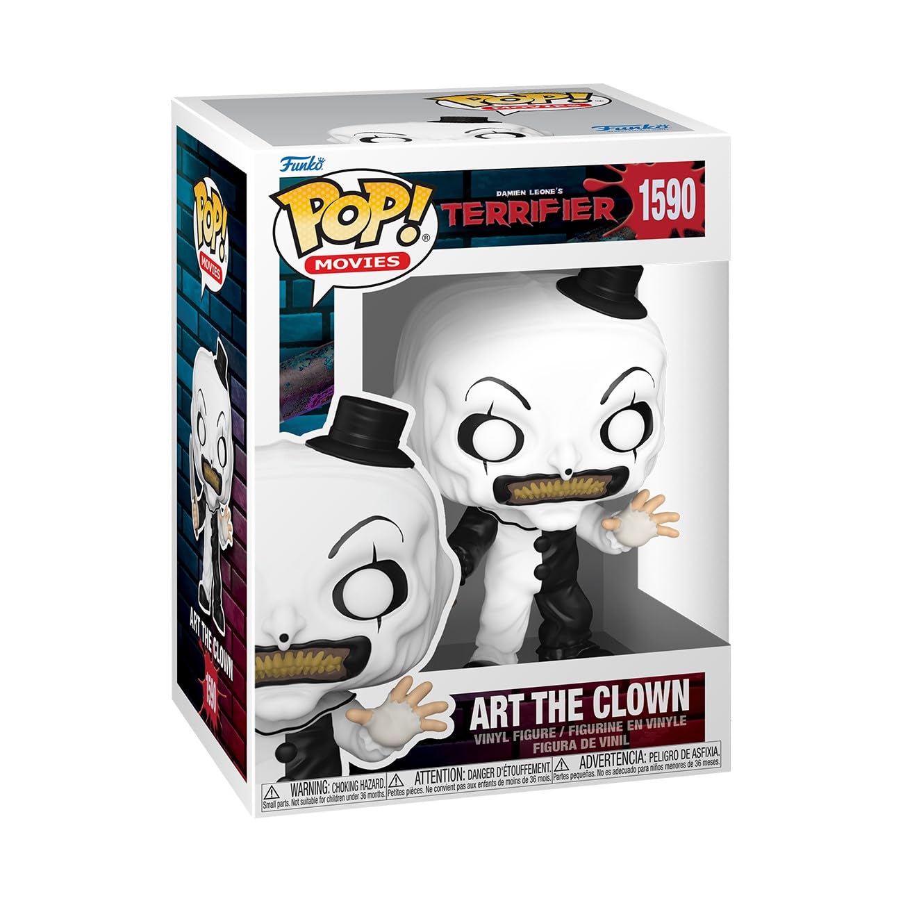 Funko POP! Movies: Terrifier - Art The Clown - Figura de vinilo coleccionable - Idea de regalo - Producto oficial - para niños y adultos - Fans del terror - Figura modelo para coleccionistas y
