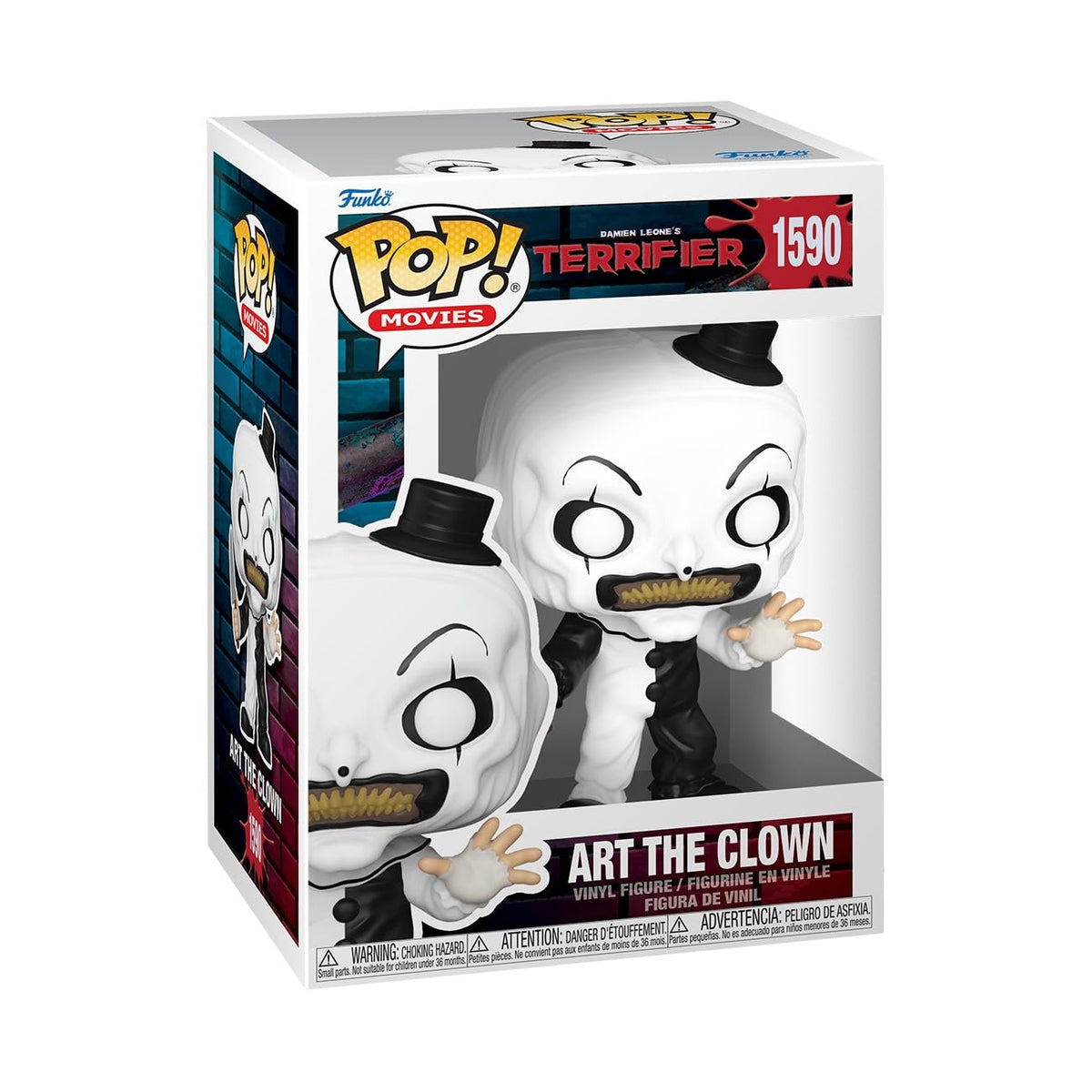 Funko POP! Movies: Terrifier - Art The Clown - Figura de vinilo coleccionable - Idea de regalo - Producto oficial - para niños y adultos - Fans del terror - Figura modelo para coleccionistas y