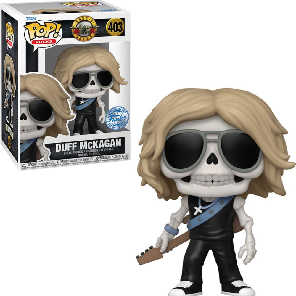 Funko Pop! Rocks: Duff McKagan (Skeleton) Figura de vinilo, 3.8 pulgadas, exclusiva