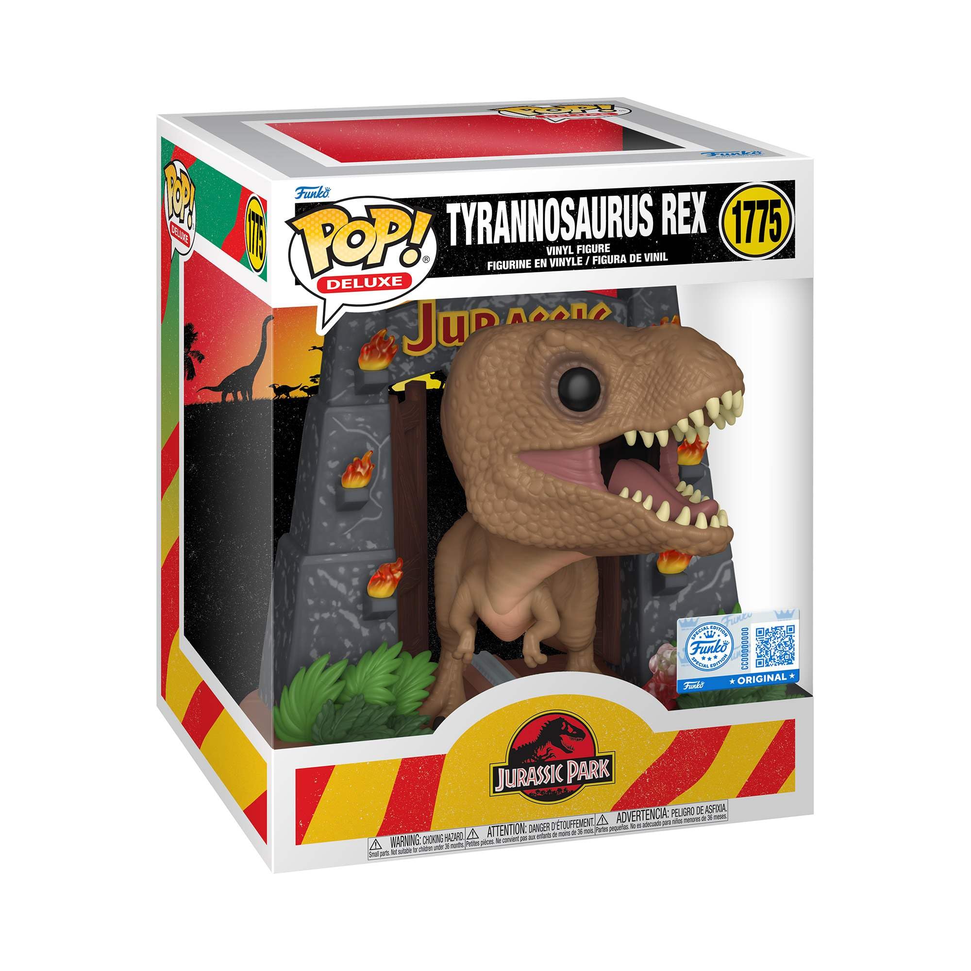 POP! Deluxe: Jurassic Park - T-Rex w/Gates - Figura de vinilo coleccionable - Idea de regalo - Producto oficial - Juguetes para niños y adultos - Fans de las películas - Figura modelo para