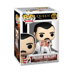 Funko Pop Rocks: Queen - Freddie Mercury - (con capa) - Figura de vinilo coleccionable - Idea de regalo - Mercancía oficial - Juguetes para niños y adultos - Fanáticos de la música - Figura modelo