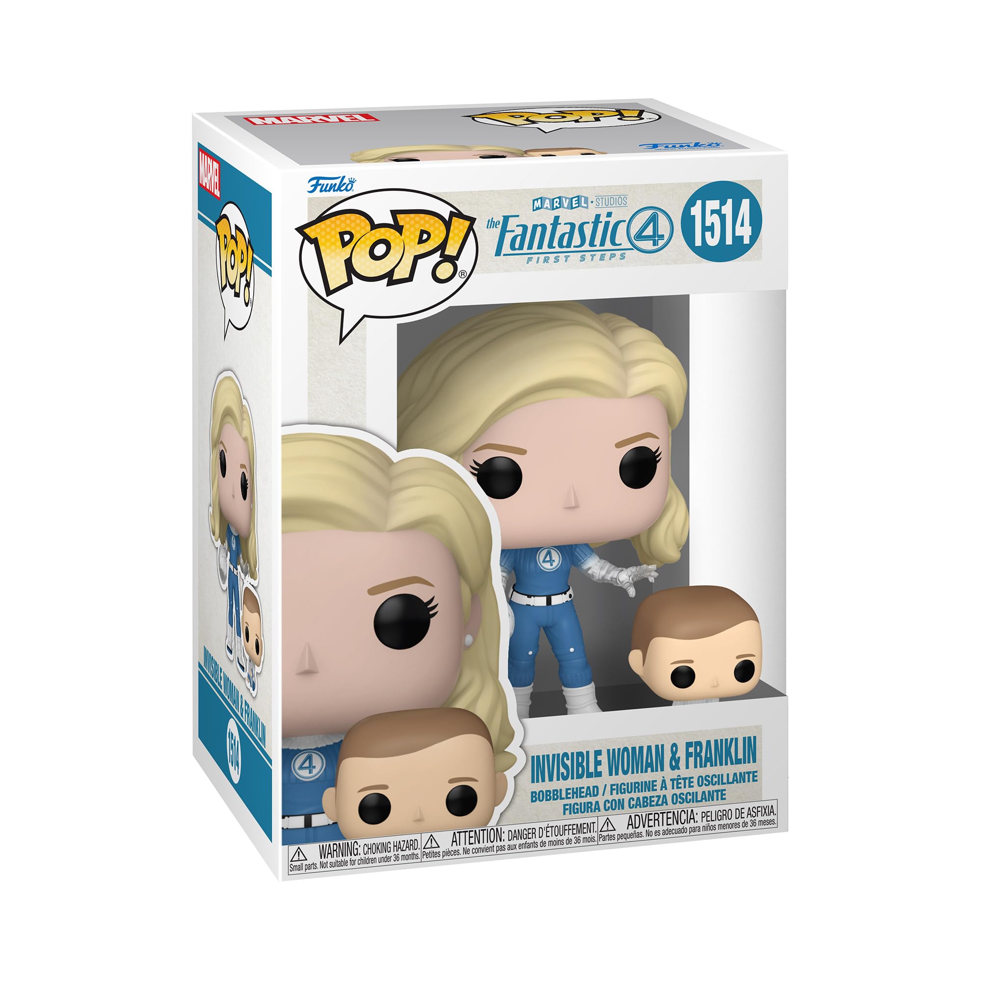 Funko Pop! &amp Buddy: The Fantastic Four: First Steps - Mujer Invisible - Fantastic Four (2025) - Figura de vinilo coleccionable - Idea de regalo - Producto oficial - Juguetes para niños y adultos
