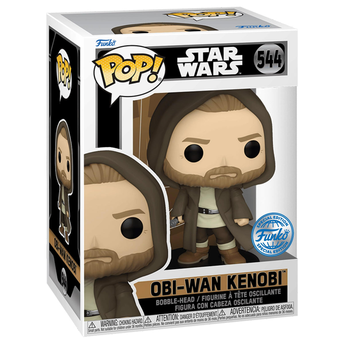 Funko Pop! OBI-Wan Kenobi en bata Jedi - Edición especial de Star Wars Multicolor Exclusivo 544