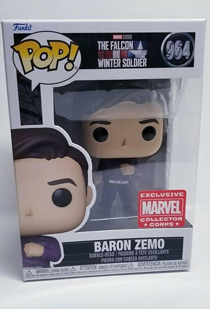 Funko Pop! Marvel Collector Corps Exclusive Baron Zemo 964 con estuche acrílico gratis