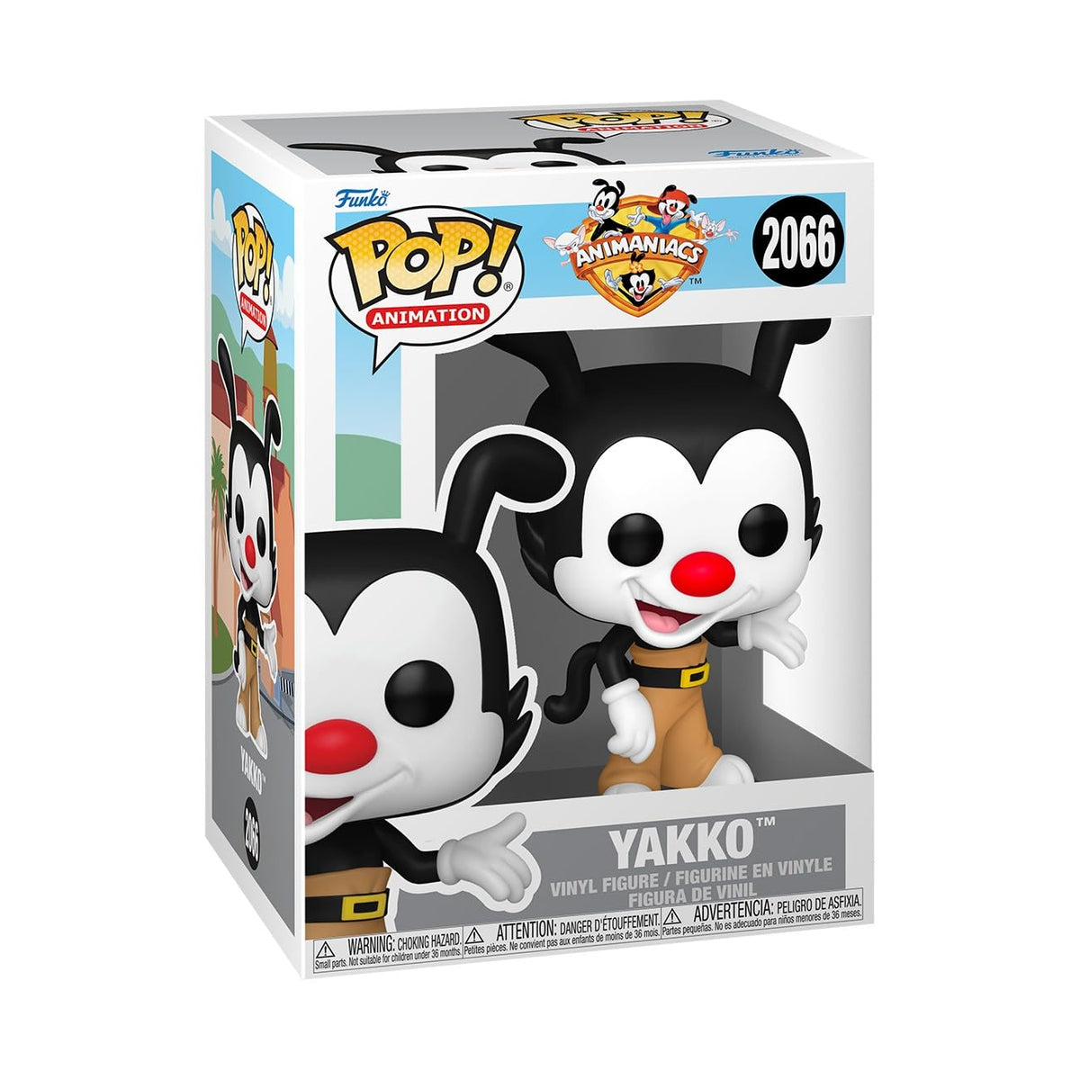 Funko Pop! Animation: Animaniacs - Yakko - Figura de vinilo coleccionable - Idea de regalo - Producto oficial - Juguetes para niños y adultos - Fans de dibujos animados - Figura modelo para
