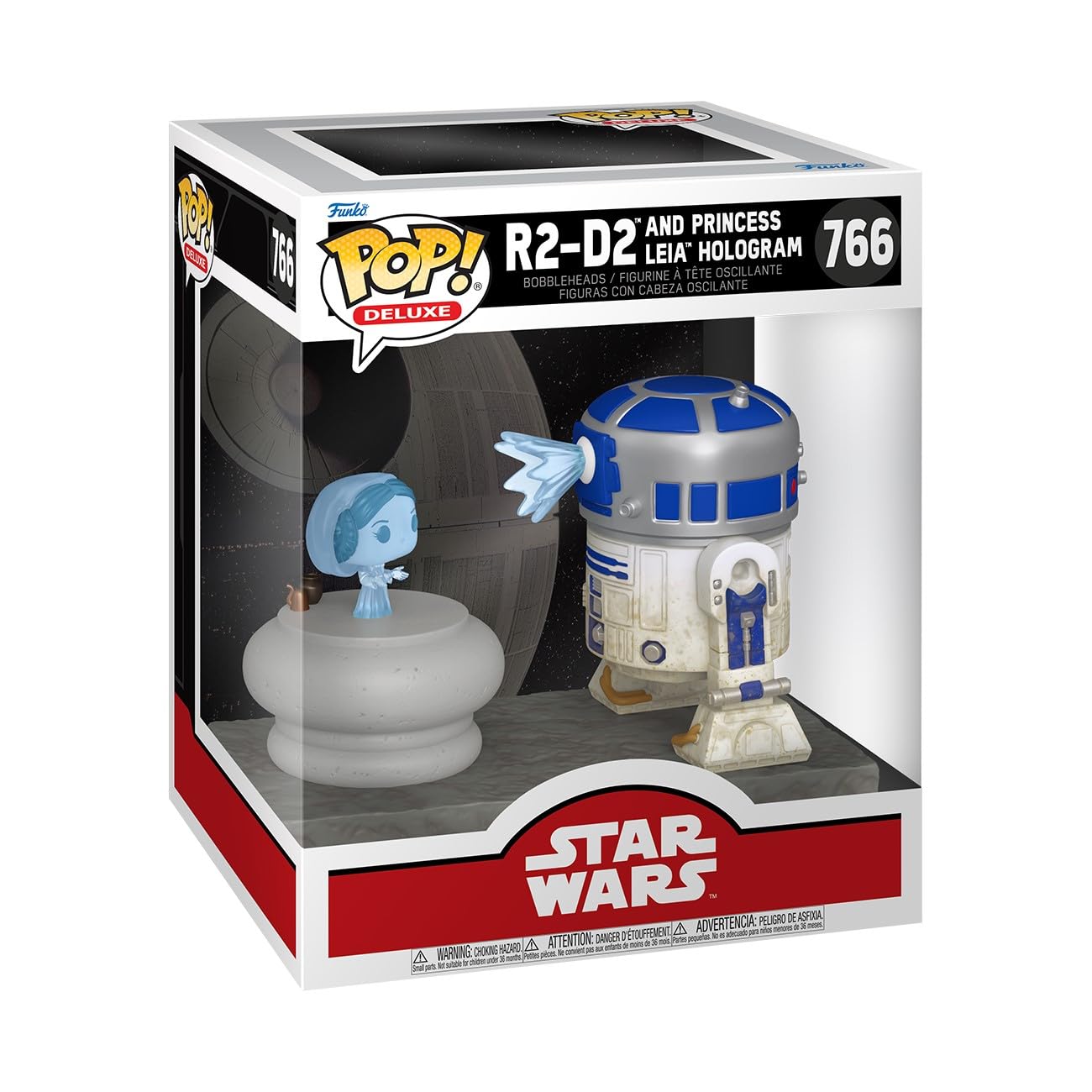 Funko Pop Deluxe: R2-D2 con Leia - Star Wars - Figura de vinilo coleccionable - Idea de regalo - Mercancía oficial - Juguetes para niños y adultos - Fans de ciencia ficción - Figura modelo para