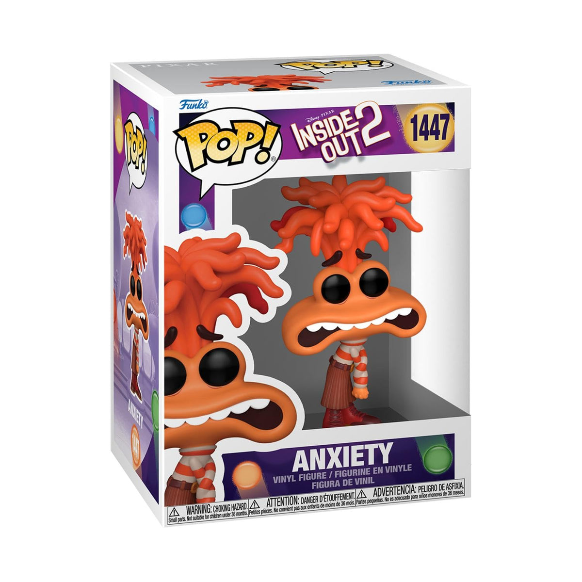 Funko Pop! Disney: Inside Out 2 – Ansiedad – Figura de vinilo coleccionable – Idea de regalo – Producto oficial – para niños y adultos – Fans de películas – Figura modelo para coleccionistas y