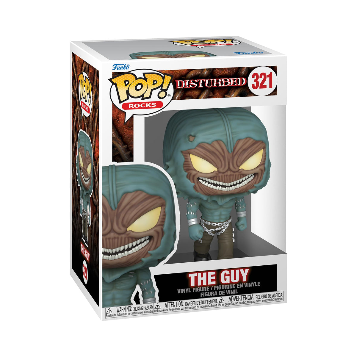 Funko Pop! Rocks: Disturbed - The Guy - Figura de vinilo coleccionable - Idea de regalo - Producto oficial - para niños y adultos - fanáticos de la música - Figura modelo para coleccionistas y