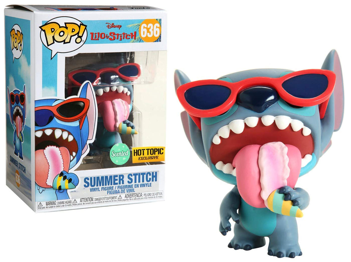 Funko Disney Lilo &amp Stitch Pop! Summer Stitch (aromatizado) Figura de vinilo de tema candente exclusivo Multi None