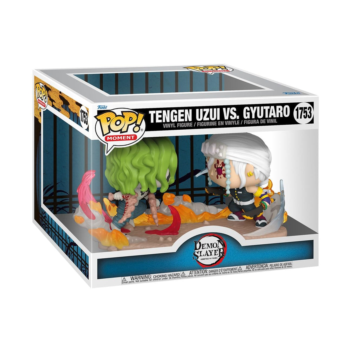 Funko POP Moments: DS - Tengen Uzui Vs Gyutaro - Demon Slayer - Figura de vinilo coleccionable - Idea de regalo - Mercancía oficial - para niños y adultos - Fans del anime - Figura de modelo para